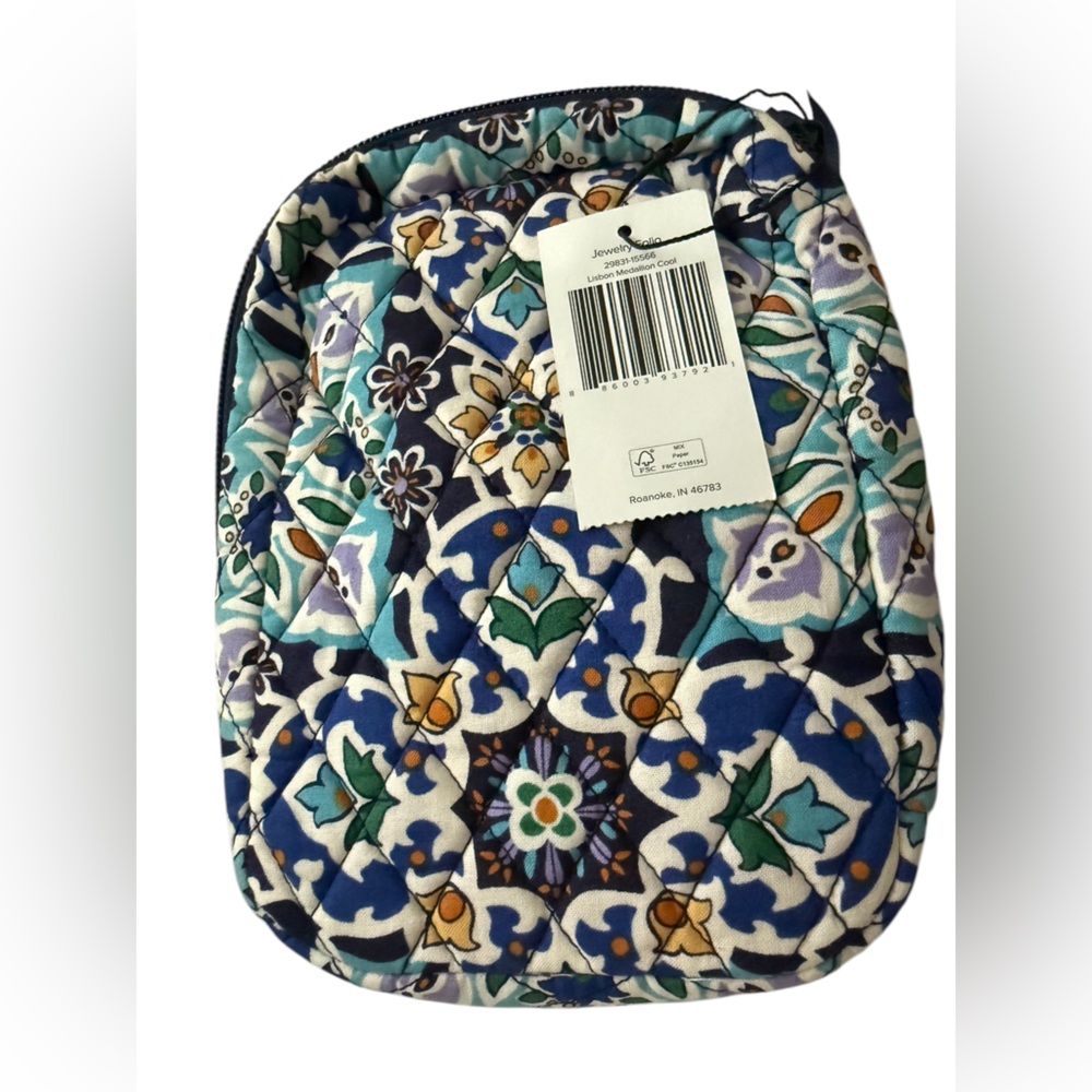 Vera Bradley Jewelry Folio Travel Case in Lisbon Medallion Cool